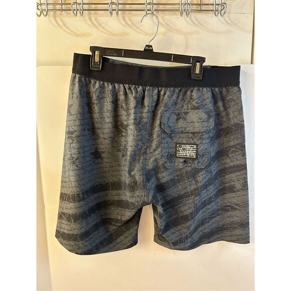 Howitzer shorts "We the people" men’s xl stars stripes black gray rn#127458 - Picture 2 of 8